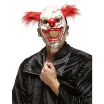 Masque clown méchant pour Adulte Halloween - Couleur Multicolore