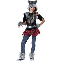 Déguisement Loup pour Fille - Premium - Couleur Multicolore - Taille 12-14 ans (147-155 cm)
