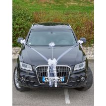 Kit de décoration voiture mariage - Couleur Blanc