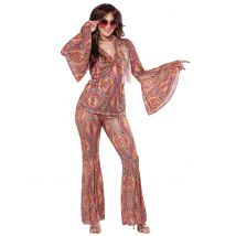 Déguisement Disco Paillette pour Femme - Couleur Multicolore - Taille M (40/42)
