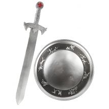 Kit Gladiateur épée et bouclier pour Enfant en plastique