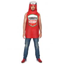 Déguisement ketchup pour Adulte