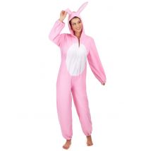 Déguisement lapin rose pour Femme