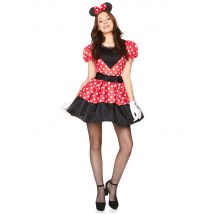 Déguisement Miss Mouse pour Femme - Couleur Rouge - Taille M