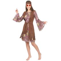 Déguisement hippie pour Femme - Couleur Multicolore - Taille XL