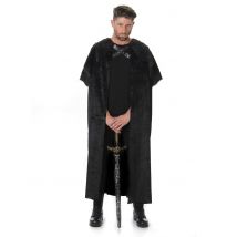 Cape avec fourrure pour Homme - Couleur Noir