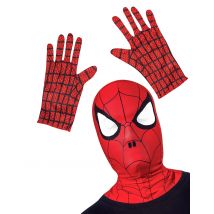 Kit cagoule et gants Spider-Man Ultimate pour Enfant - Couleur Rouge