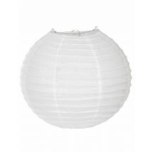 Lanterne japonaise blanche 25 cm - Couleur Blanc