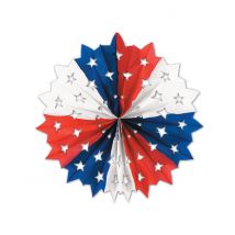 Décoration en papier étoile USA 28 cm - Couleur Bleu foncé
