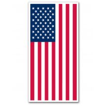 Décoration de porte USA 152 cm - Couleur Rouge