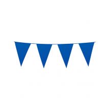 Guirlande à fanions bleus 10m - Couleur Bleu foncé