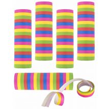 5 Rouleaux serpentins 4 m - Couleur Multicolore