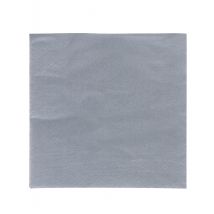 50 Serviettes grises 38 x 38 cm - Couleur Gris