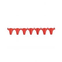 Guirlande papier ignifugé taureau rouge 4.5 m - Couleur Rouge