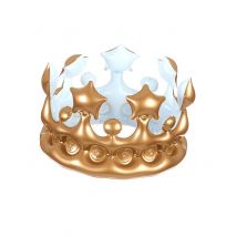 Couronne de roi gonflable or - Couleur Or