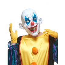 Masque latex clown diabolique pour Adulte - Couleur Multicolore