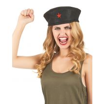 Béret Che Guevara pour Adulte - Couleur Noir