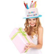 Chapeau joyeux anniversaire pour Adulte - Couleur Multicolore