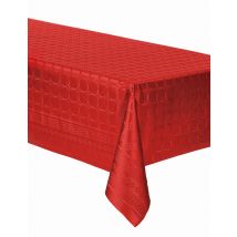 Nappe en rouleau papier damassé rouge 6 m - Couleur Rouge