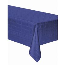 Nappe en rouleau papier damassé bleu marine 6 m - Couleur Bleu foncé