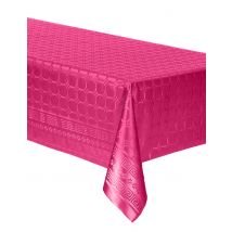 Nappe en rouleau papier damassé rose fuchsia 6 m - Couleur Rose