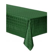 Nappe en rouleau papier damassé vert foncé 6 m - Couleur Vert foncé