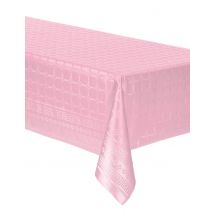 Nappe en rouleau papier damassé rose pastel 6 m - Couleur Rose