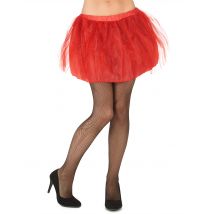 Tutu rouge avec jupon opaque pour Femme - Couleur Rouge