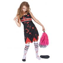 Déguisement pompom girl zombie pour Fille - Couleur Rouge - Taille 10 - 12 ans (L)