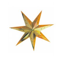 Lanterne étoile or 70 cm - Couleur Or