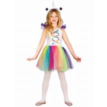 Déguisement miss licorne pour Fille - Couleur Multicolore - Taille 3 à 4 ans