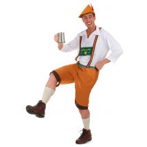 Déguisement Bavarois marron pour Homme - Couleur Jaune - Taille L