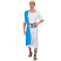 Déguisement empereur Grec bleu pour Homme - Couleur Bleu - Taille M