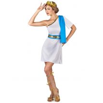 Déguisement impératrice Grecque bleue pour Femme - Couleur Bleu - Taille L