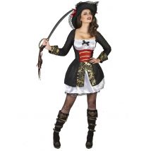 Déguisement corsaire sexy pour Femme - Couleur Noir - Taille M