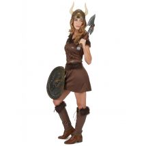 Déguisement Viking Sexy pour Femme - Couleur Marron - Taille L