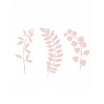 9 Décorations de table feuilles roses - Couleur Rose