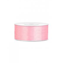 Ruban satin rose 2,5 cm x 25 m - Couleur Rose