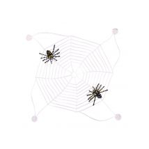 Toile d'araignée phosphorescente 27x27cm - Couleur Multicolore