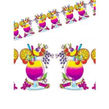 Guirlande cocktail Hawaï 3 mètres - Couleur Multicolore