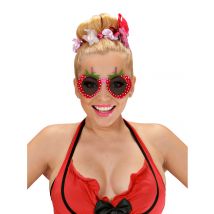 Lunettes fraise pour Adulte - Couleur Rouge