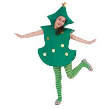 Déguisement Sapin 3D pour Enfant - Couleur Vert - Taille 4 à 6 ans