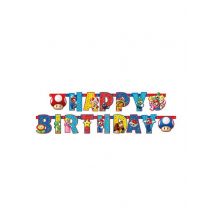 Guirlande Happy Birthday Super Mario 1,90 m - Couleur Multicolore