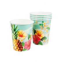 10 Gobelets Hawaii party 21 cl - Couleur Multicolore