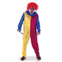 Déguisement clown psychopathe pour Adulte - Couleur Multicolore