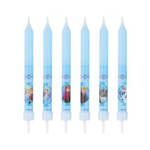 8 Bougies anniversaire La Reine des Neiges - Couleur Bleu
