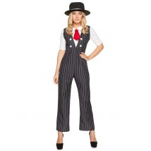 Déguisement gangster mafia pour Femme - Couleur Noir - Taille XS