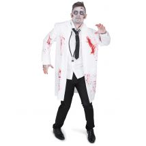 Déguisement docteur zombifié pour Homme - Couleur Blanc - Taille M