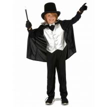 Déguisement Magicien Argent pour Garçon - Couleur Noir - Taille 7 - 9 ans (M)