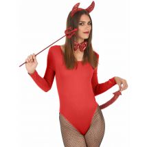 Kit diablesse sequins rouges pour Adulte - Couleur Rouge